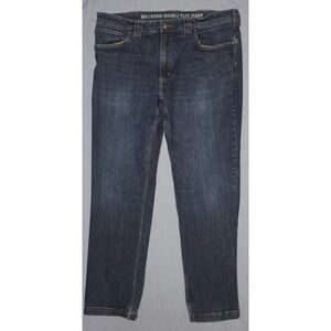 Duluth Trading Co Mens 38x32 Jeans Straight Leg Ballroom Double Flex Flip Cuff